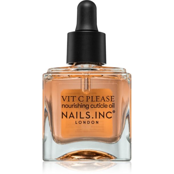 Nails Inc. Vit C Please Nourishing Cuticle Oil подхранващо масло за нокти и кожичките около ноктите 14 мл.