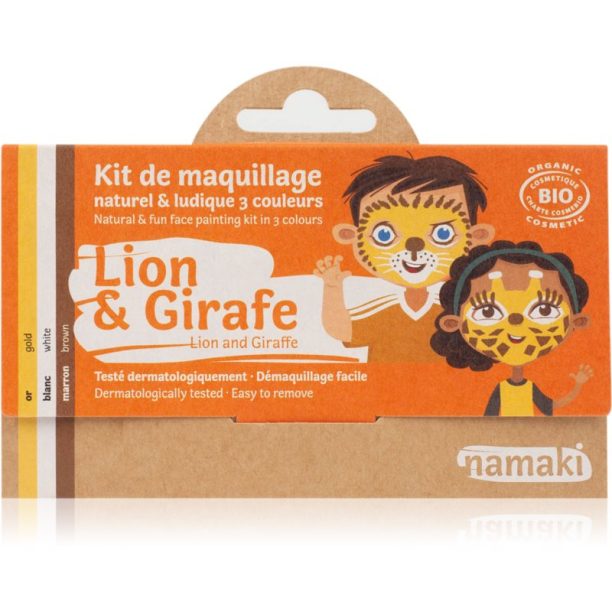 Namaki Color Face Painting Kit Lion & Giraffe комплект за деца 1 бр.