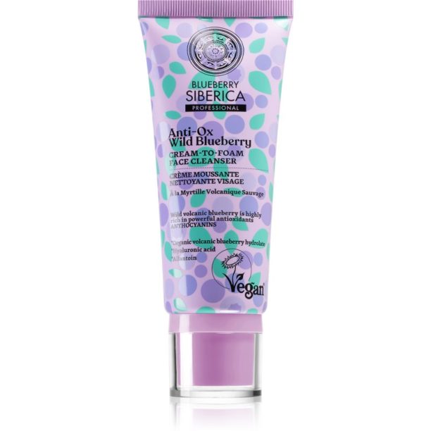 Natura Siberica Anti-Ox Wild Blueberry почистваща пяна-крем за лице 100 мл.