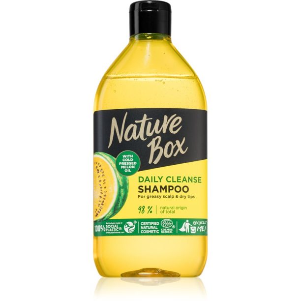 Nature Box Melon почистващ шампоан за мазна кожа на скалпа 385 мл.