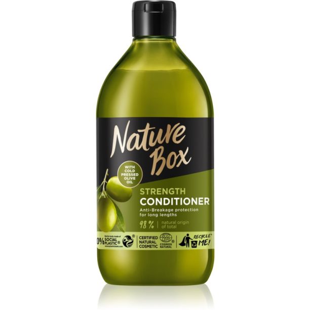 Nature Box Olive Oil защитен балсам срещу късане на  косата 385 мл. на ниска цена