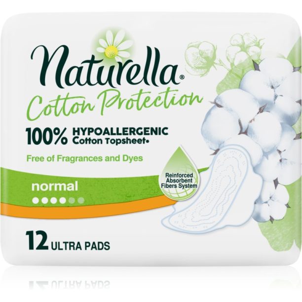 Naturella Cotton Protection Ultra Normal санитарни кърпи 12 бр.