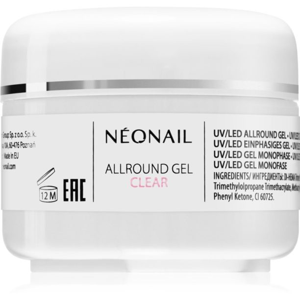 NeoNail Allround Gel Clear гел за гел и акрилни нокти 15 мл.