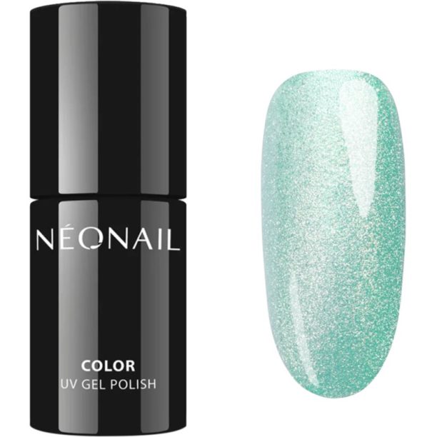 NeoNail Cat Eye гел лак за нокти цвят Satin Turquoise 7