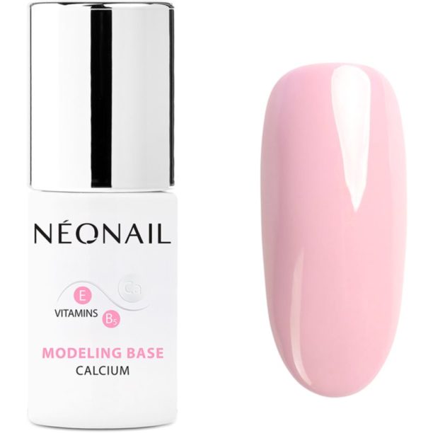 NeoNail Modeling Base Calcium основен лак за нокти с гел с калций цвят Blush Boomer 7