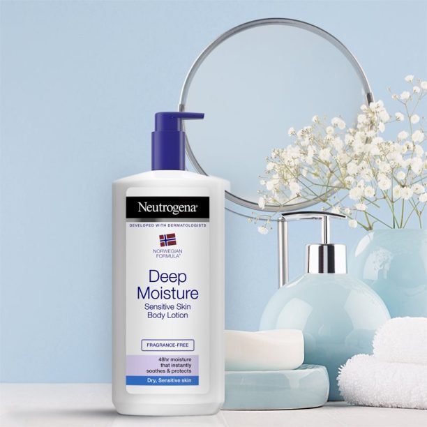 Norwegian Formula® Deep Moisture Neutrogena Norwegian Formula® Deep Moisture дълбоко хидратиращо мляко за тяло за суха и чувствителна кожа 400 мл. - оригинален продукт