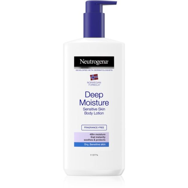 Norwegian Formula® Deep Moisture Neutrogena Norwegian Formula® Deep Moisture дълбоко хидратиращо мляко за тяло за суха и чувствителна кожа 400 мл.