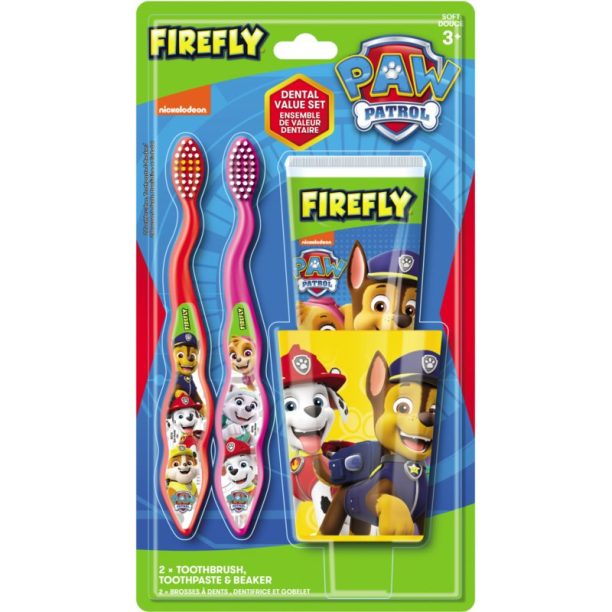 Nickelodeon Paw Patrol Firefly Dental Set Комплект за дентална грижа за деца 1 бр.