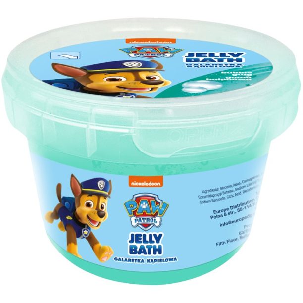 Nickelodeon Paw Patrol Jelly Bath продукт за вана за деца Bubble Gum - Chase 100 гр.