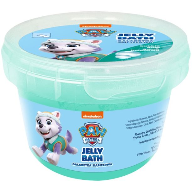 Nickelodeon Paw Patrol Jelly Bath продукт за вана за деца Bubble Gum - Everest 100 гр.