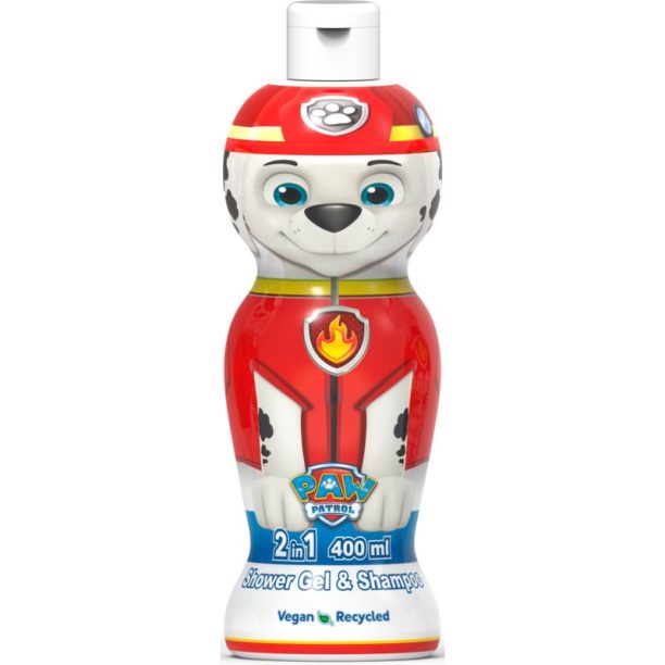 Nickelodeon Paw Patrol Shower Gel & Shampoo душ гел и шампоан 2 в 1 за деца Marshall 400 мл.