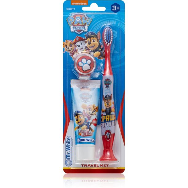 Nickelodeon Paw Patrol Travel Kit Комплект за дентална грижа за деца 3y+ Soft