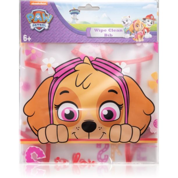 Nickelodeon Paw Patrol Wipe Clean Bib лигавник Skye 1 бр.