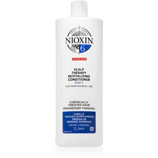 Nioxin System 6 Color Safe Scalp Therapy Revitalising Conditioner ревитализиращ балсам за химически третирана коса 1000 мл.