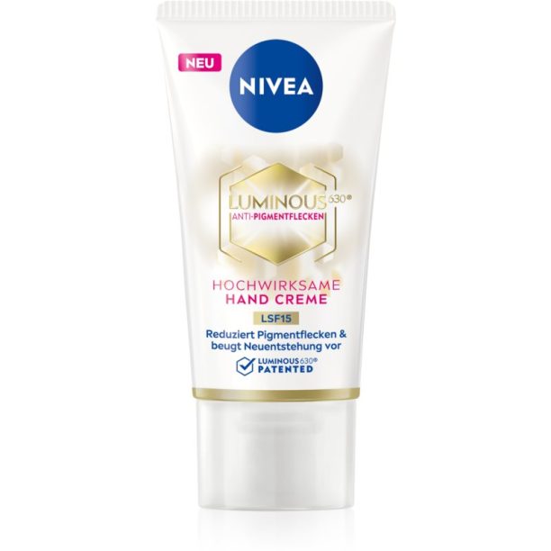 Nivea Cellular Luminous 630 крем за ръце  против пигментни петна SPF 15 50 мл.