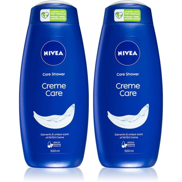 Nivea Creme Care крем душ гел 2 x 500 ml (изгодна опаковка)