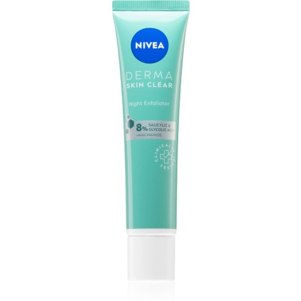 Nivea Derma Skin Clear нежен нощен пилинг 40 мл. на ниска цена