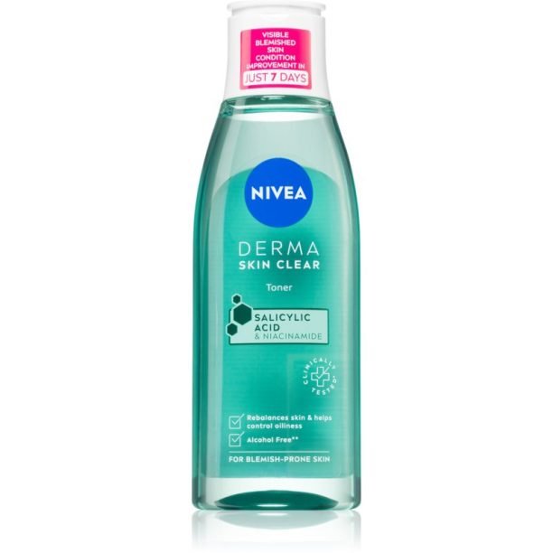 Nivea Derma Skin Clear почистваща вода за лице 200 мл. на ниска цена