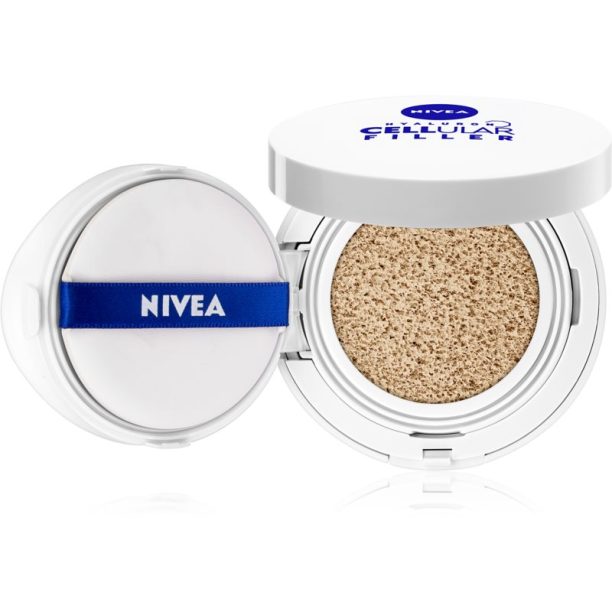 Nivea Hyaluron Cellular Filler Cushion фон дьо тен в гъба 3 в 1 цвят 01 Light 15 гр. на ниска цена