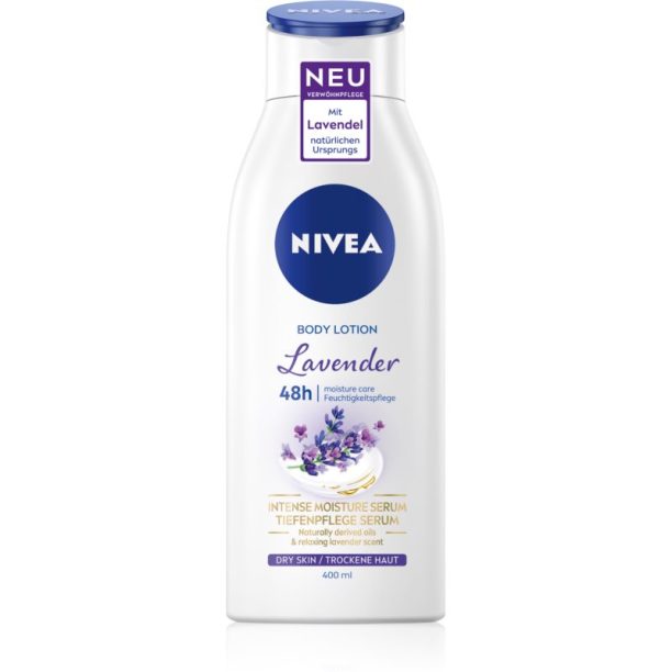 Nivea Lavender тоалетно мляко за тяло с лавандула 400 мл.