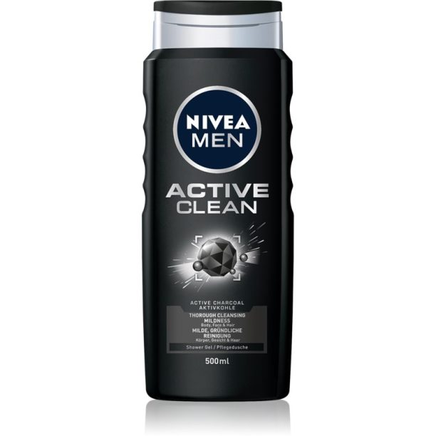 Nivea Men Active Clean душ гел  за мъже 500 мл.