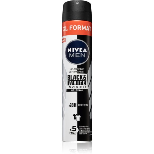 Nivea Men Black & White Invisible Original антиперспирант-спрей за мъже 200 мл.