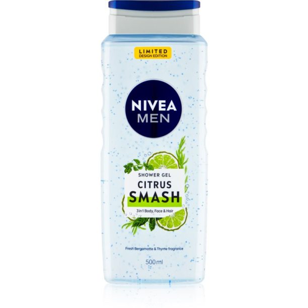 Nivea Men Citrus Smash освежаващ душ гел за мъже 500 мл.