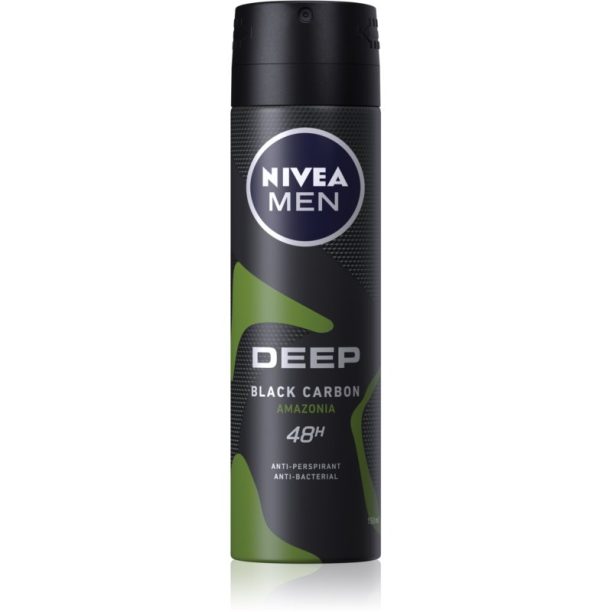 Nivea Men Deep антиперспирант-спрей за мъже Black Carbon Amazonia 150 мл. на ниска цена