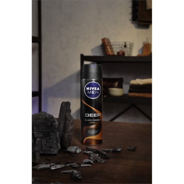 Nivea Men Deep антиперспирант-спрей за мъже Black Carbon Espresso 150 мл. купи на топ цена