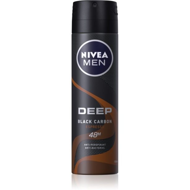 Nivea Men Deep антиперспирант-спрей за мъже Black Carbon Espresso 150 мл. на ниска цена