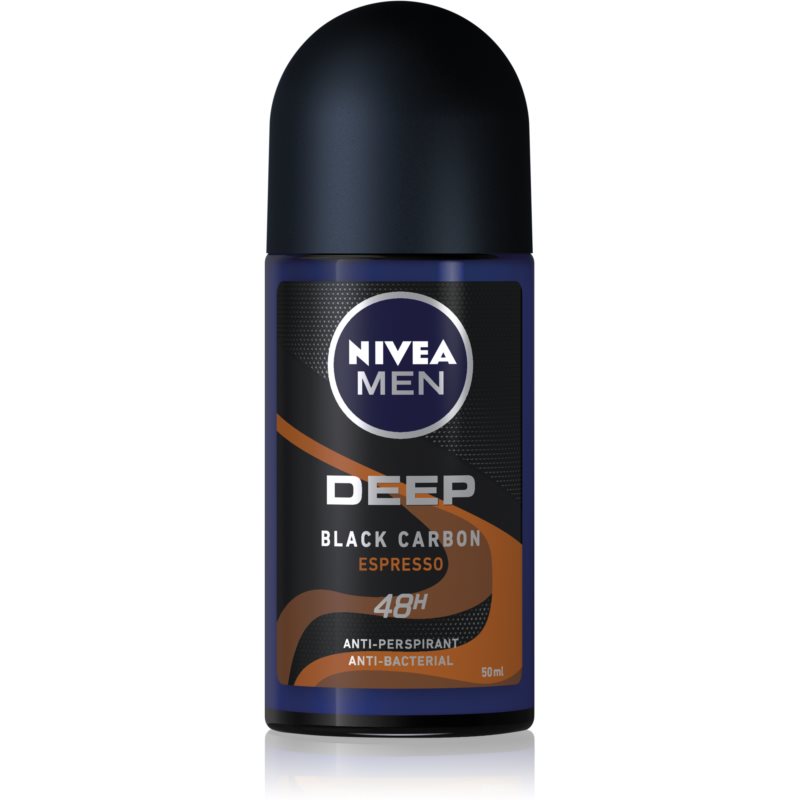 Nivea Men Deep рол-он и антиперспирант за мъже Black Carbon Espresso 50 мл.