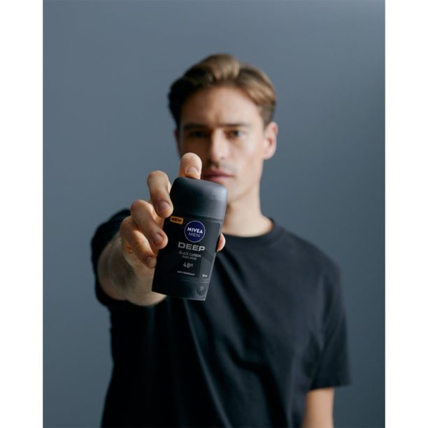 Nivea Men Deep твърд антиперспирант за мъже Black Carbon Dark Wood 50 мл. купи на топ цена