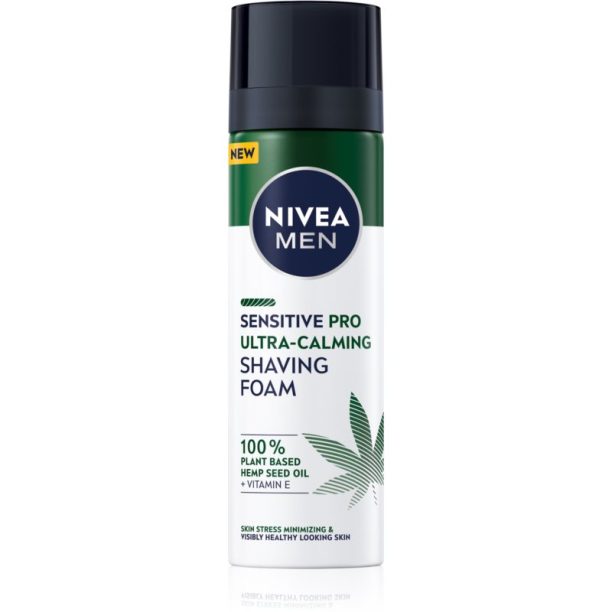 Nivea Men Sensitive Hemp пяна за бръснене  с конопено масло 200 мл.