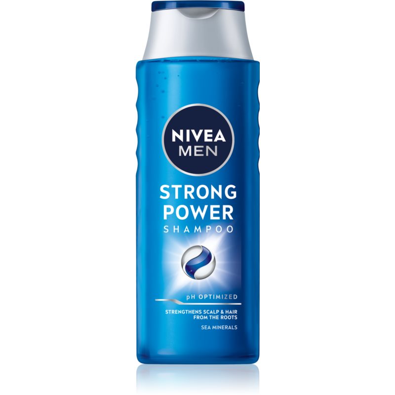 Nivea Men Strong Power подсилващ шампоан за мъже 400 мл.