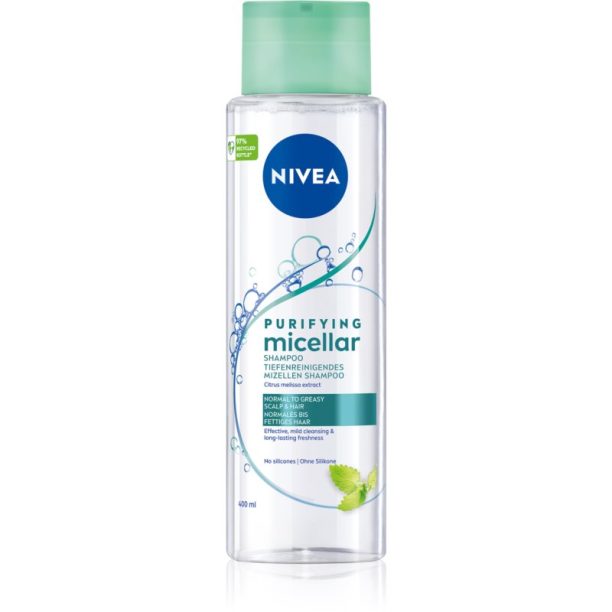 Nivea Micellar Shampoo освежаващ мицеларен шампоан 400 мл.