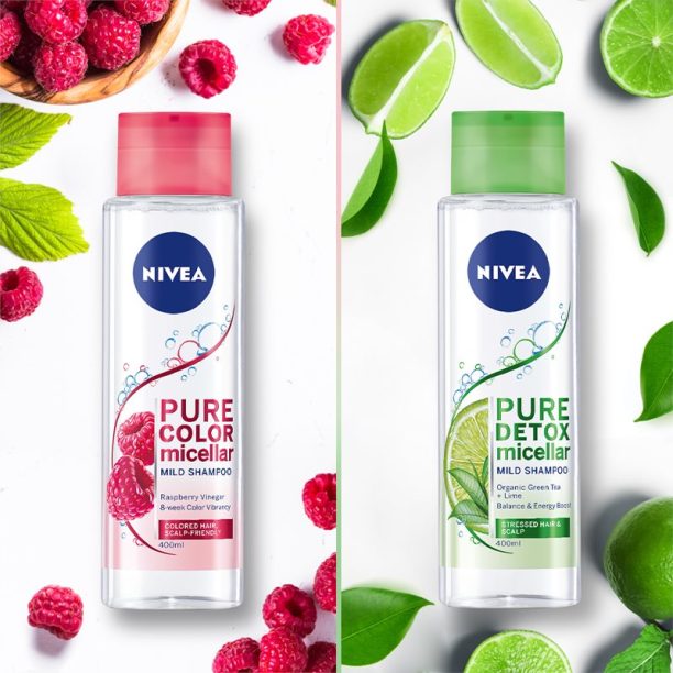 Nivea Pure Detox Micellar освежаващ мицеларен шампоан 400 мл. на ниска цена