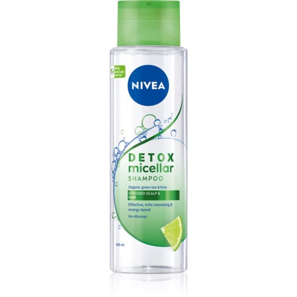 Nivea Pure Detox Micellar освежаващ мицеларен шампоан 400 мл.