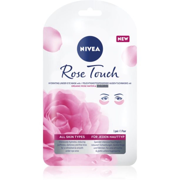 Nivea Rose Touch маска за очи 1 бр. на ниска цена