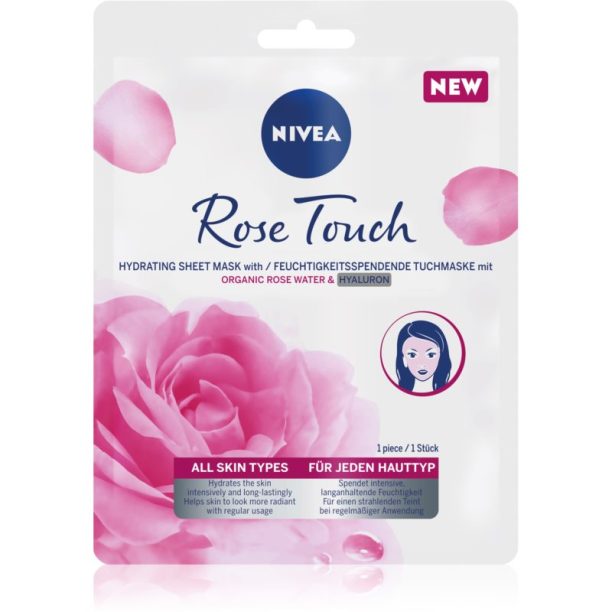 Nivea Rose Touch хидратираща платнена маска 1 бр. на ниска цена