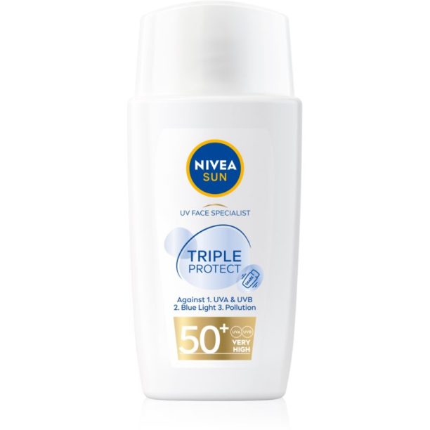 Nivea Sun Triple Protect лек хидратиращ крем за тен SPF 50+ 40 мл. на ниска цена