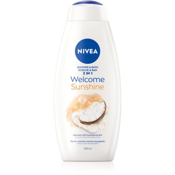 Nivea Welcome Sunshine душ-гел и пяна за вана 750 мл.