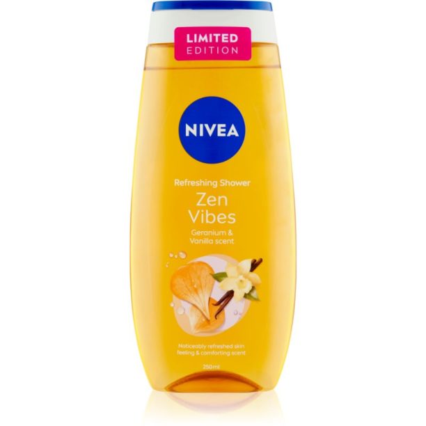 Nivea Zen Vibes душ гел - грижа Geranium & Vanilla 250 мл.