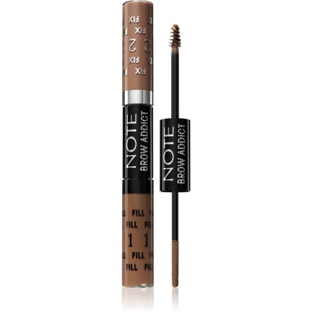 Note Cosmetique Brow Addict Tint and Shaping Gel гел за оформяне на вежди 01 Dark Blonde 2x5 мл.