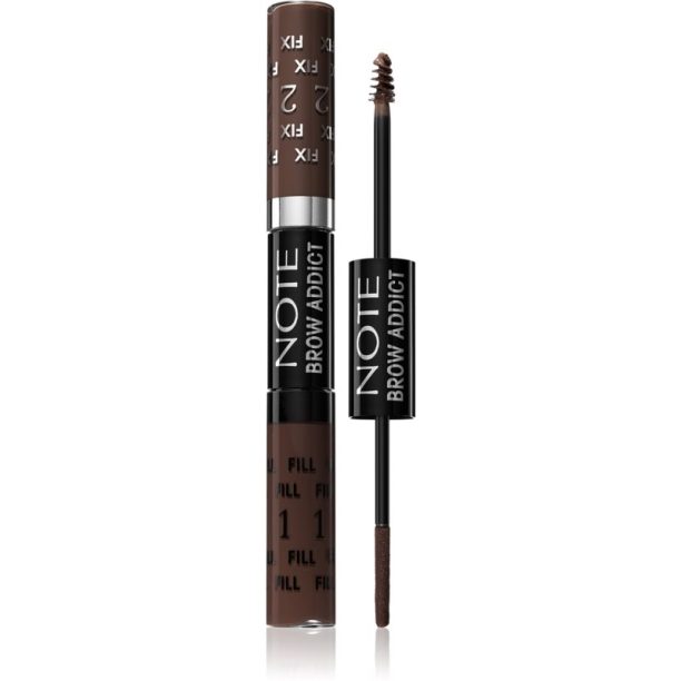 Note Cosmetique Brow Addict Tint and Shaping Gel гел за оформяне на вежди 03 Dark Brown 2x5 мл.