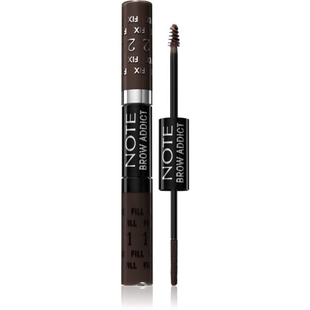 Note Cosmetique Brow Addict Tint and Shaping Gel гел за оформяне на вежди 04 Grey Brown 2x5 мл.