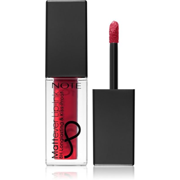 Note Cosmetique Mattever Lip-ink течно червило с матиращ завършек 14 Unpredictable Red 4