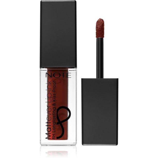 Note Cosmetique Mattever Lip-ink течно червило с матиращ завършек 15 Urban Red 4