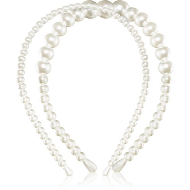 Notino Grace Collection Faux pearl headbands лента за глава 2 бр. на ниска цена