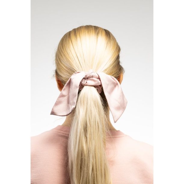 Notino Hair Collection Bow scrunchie еластичен ластик Shiny pink 1 бр. на ниска цена