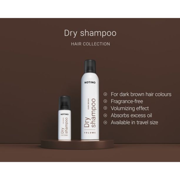 Notino Hair Collection Volume Dry Shampoo Dark brown сух шампоан за тъмна коса Dark brown 250 мл. на ниска цена